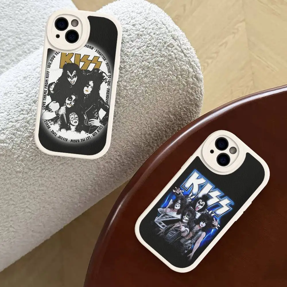 

KISS Band Phone Cover For IPhone 11 12 13 14 15 16 Pro Max Plus Leather Case