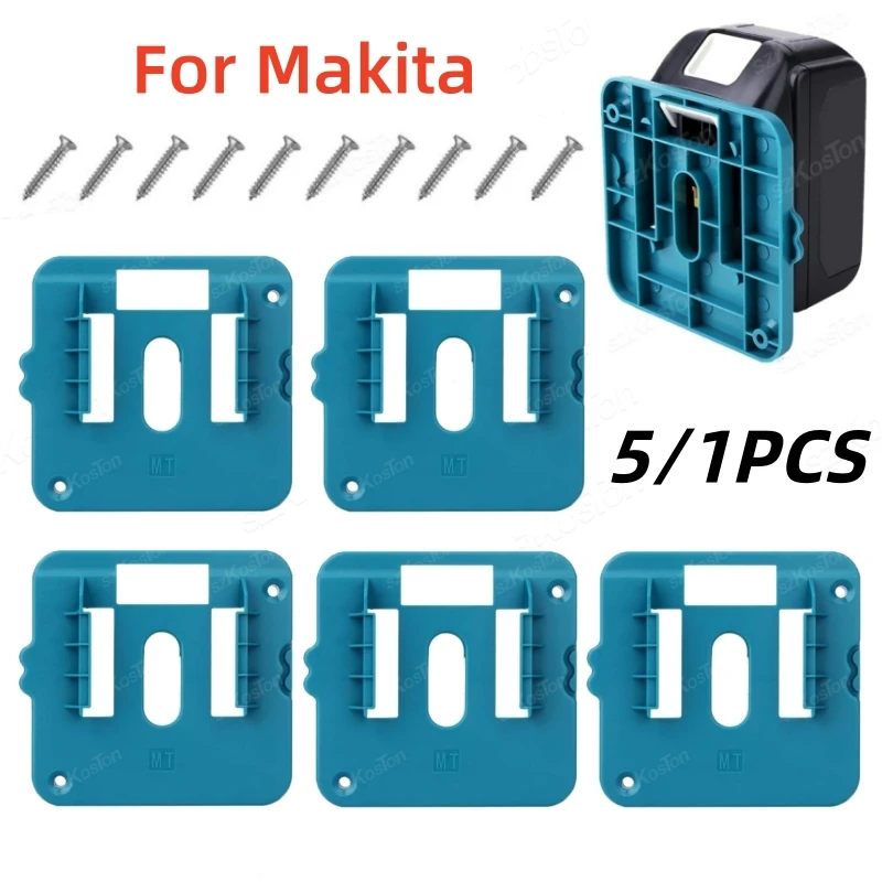 10/5/3/1Pcs Battery Storage Rack for Makita 18V Li-ion Battery Tools Machine Holder Storage Rack Wall Mount Bracket Fixing