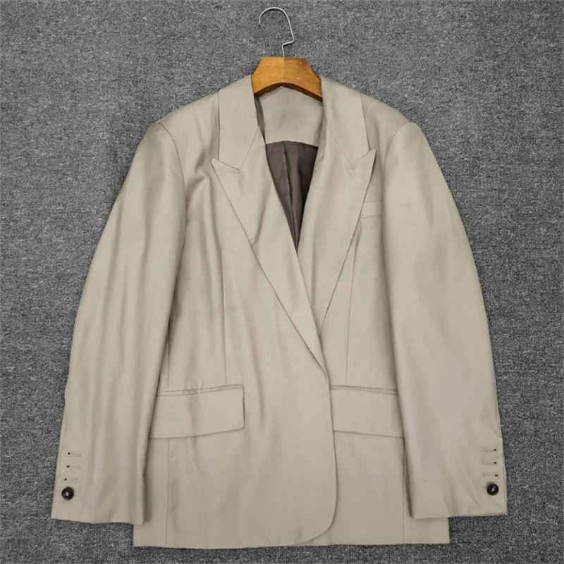 

Women's jacket New wool blend long sleeved top for autumn 2025 Office and leisure women's suit jacket Women's coat outerwears