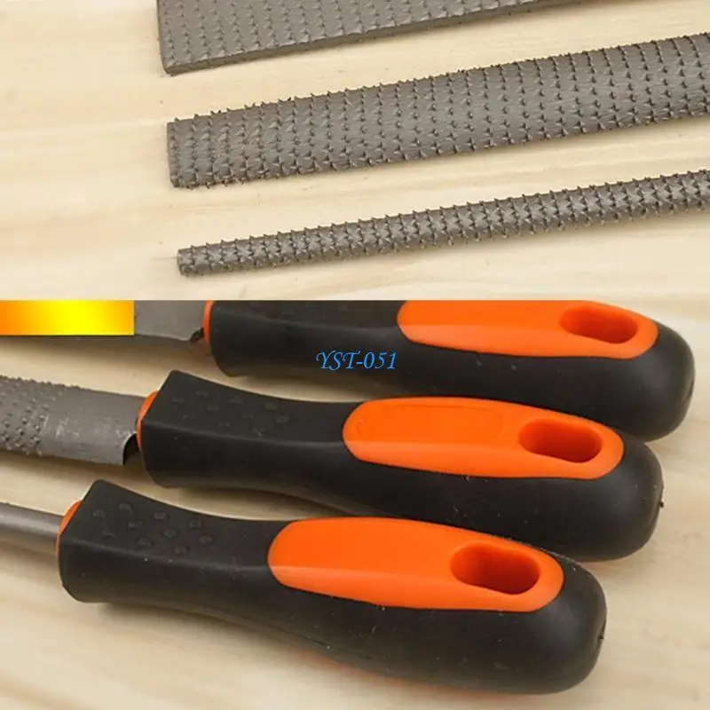 Picture 6: E15A File Steel File Rasp 8''Round/Flat/Half-round Metal Files Craft Carving