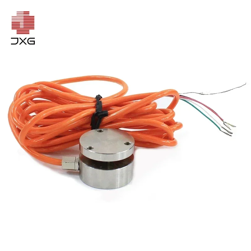 Miniature Round Sensor: Flat Diaphragm Tension Compression Load Cell 50kg-10T Transducer