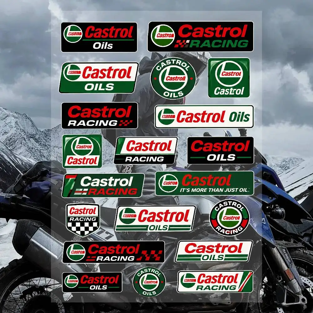 A-a-Cas-ss-trol-es Racing Motorcycle Stickers Set Waterproof Vinyl Decals For Helmet Motorcycle Car Laptop Skateboard Luggage
