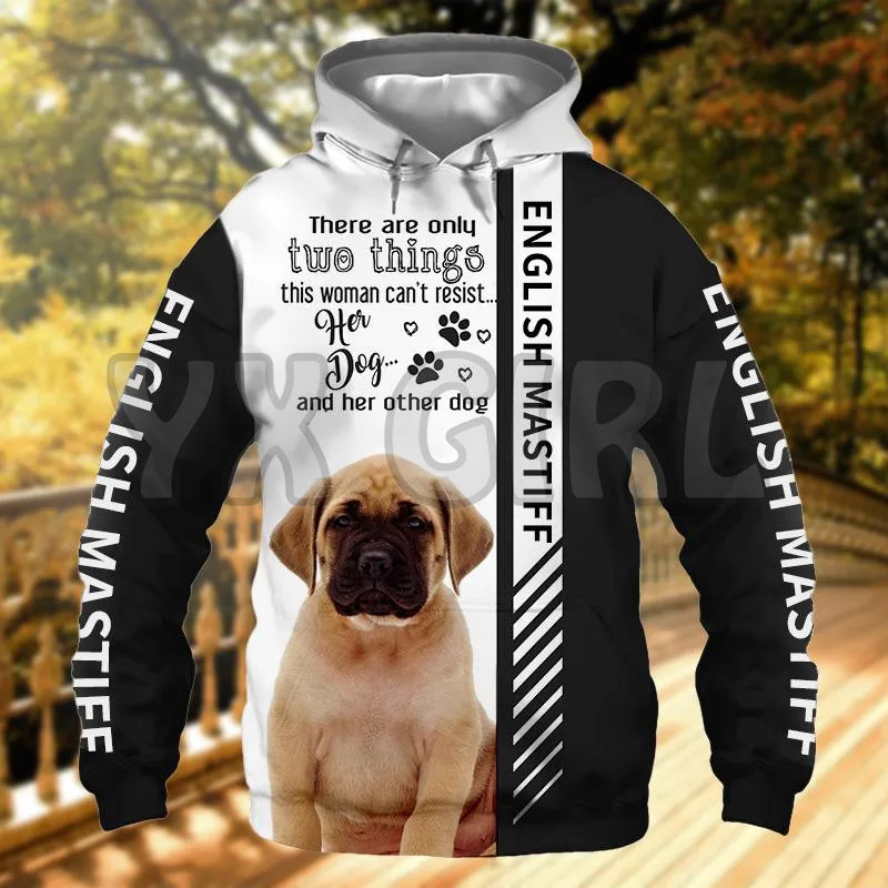 This Woman Can't Resist Her English Bulldog  3D Printed Hoodies  Unisex Pullovers Funny Dog Hoodie Casual Street Tracksuit