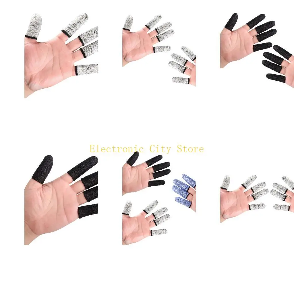 10pcs High Strength Hppe Protective Dinger Sleeves avec une poignée une durabilité améliorées HU8D