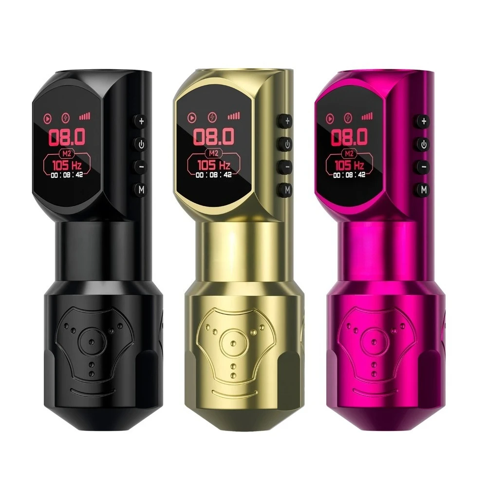 Wireless Tattoo Machine LED Large Screen Customized Motor Wireless Tattoo Power Tattoo Gun For Permanent Makeup