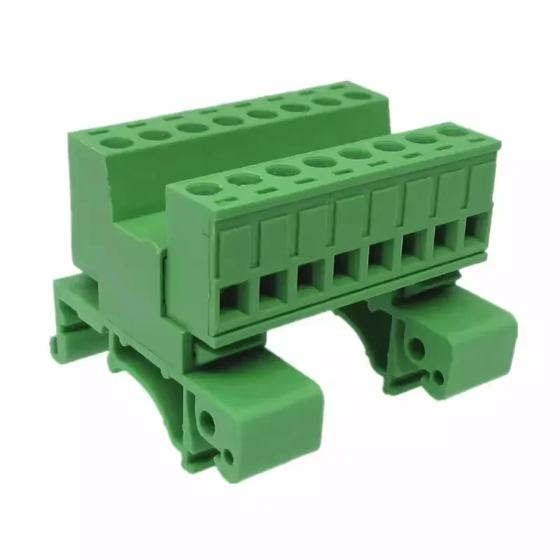 1Sets 2-20pin 2EDG-UKR-5.08mm Rail Terminal Block Pitch 5.08mm Screw Plug-in Terminal Blocks Connector Din Rail Mounting Instead