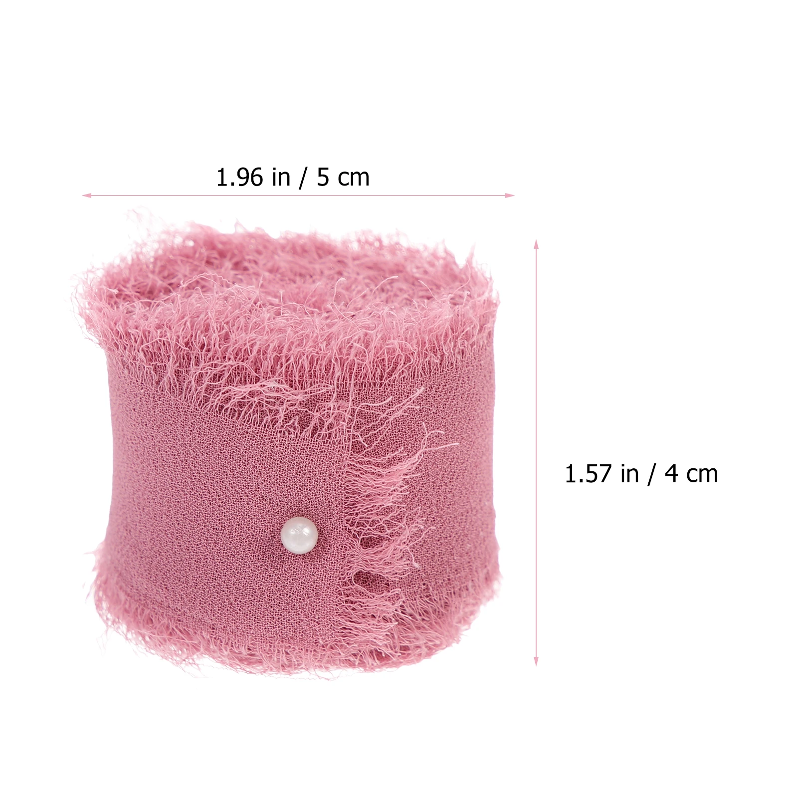 

3 Rolls Hand-Torn Fringe Ribbons Creative Handmade Fringe Edges for Wedding Bouquets Gift Wrapping Cake Decoration and Festival