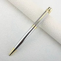 1 pz penna a inchiostro Gel in metallo penne di lusso 0.7MM liscio svizzera ricarica inchiostro nero ufficio Business School