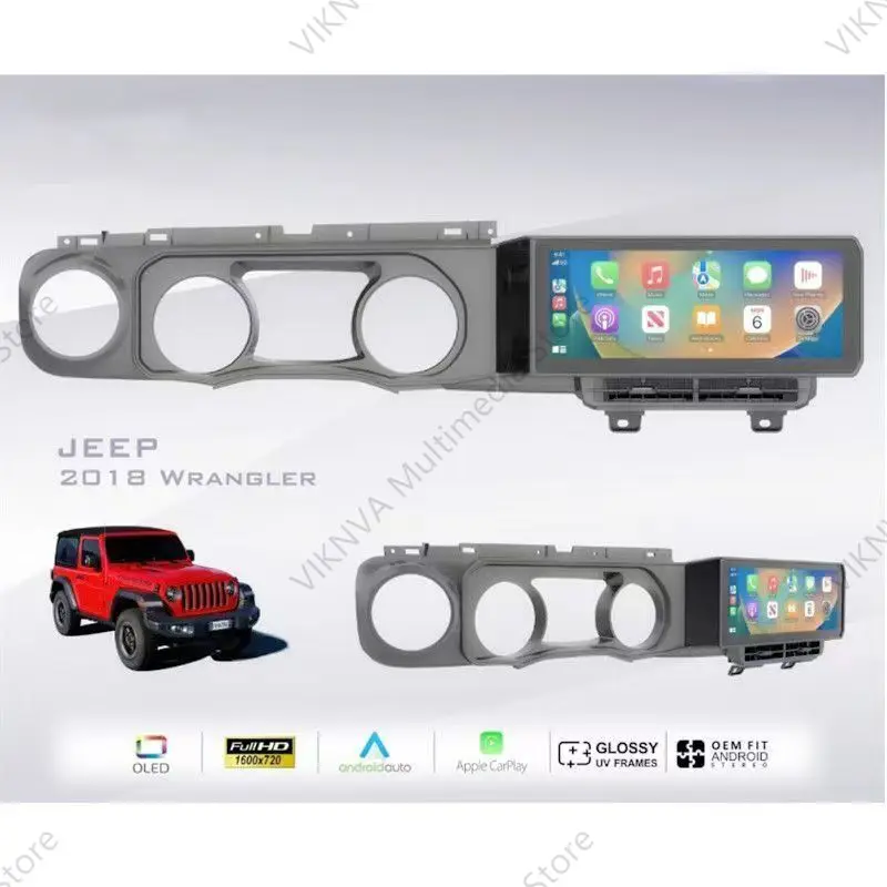 

For Jeep Wrangler JL Gladiator 2018-2021 Android Car Radio 2Din Stereo Receiver Autoradio Multimedia Player GPS Navi Head Unit