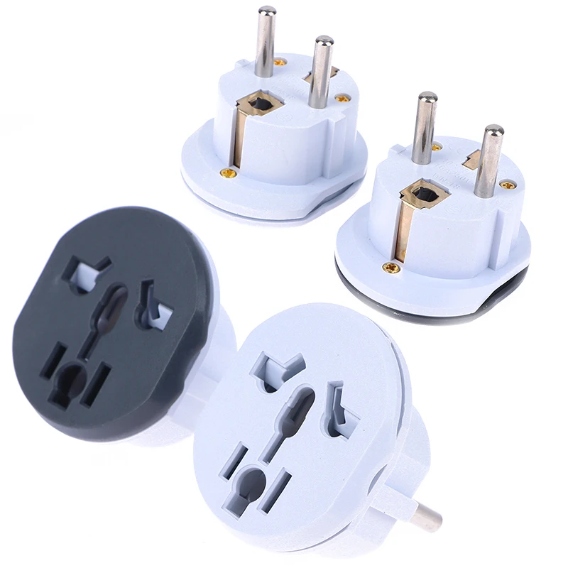 Australia China European Travel Pure Copper German Standard Plug Sockets AU UK US To EU Euro Plug Adapter Converter