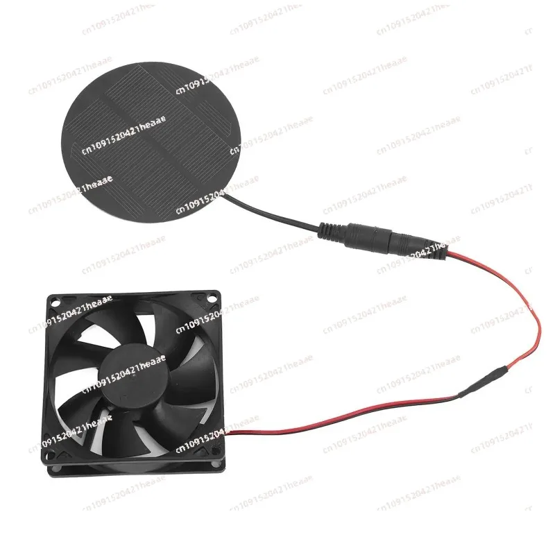 Suitable for Solar Powered Panel Fan Outdoor Lightweight Ventilator Fans Energy Saving House Tree Houses Chicken Coop Sheds