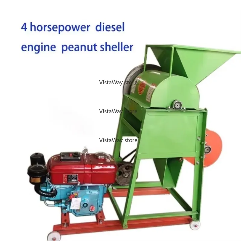 Hot Commercial Small diesel Power Peanut Shelling Machine Agricultural Shelling Machine Automatic Peanut Shelling Machine