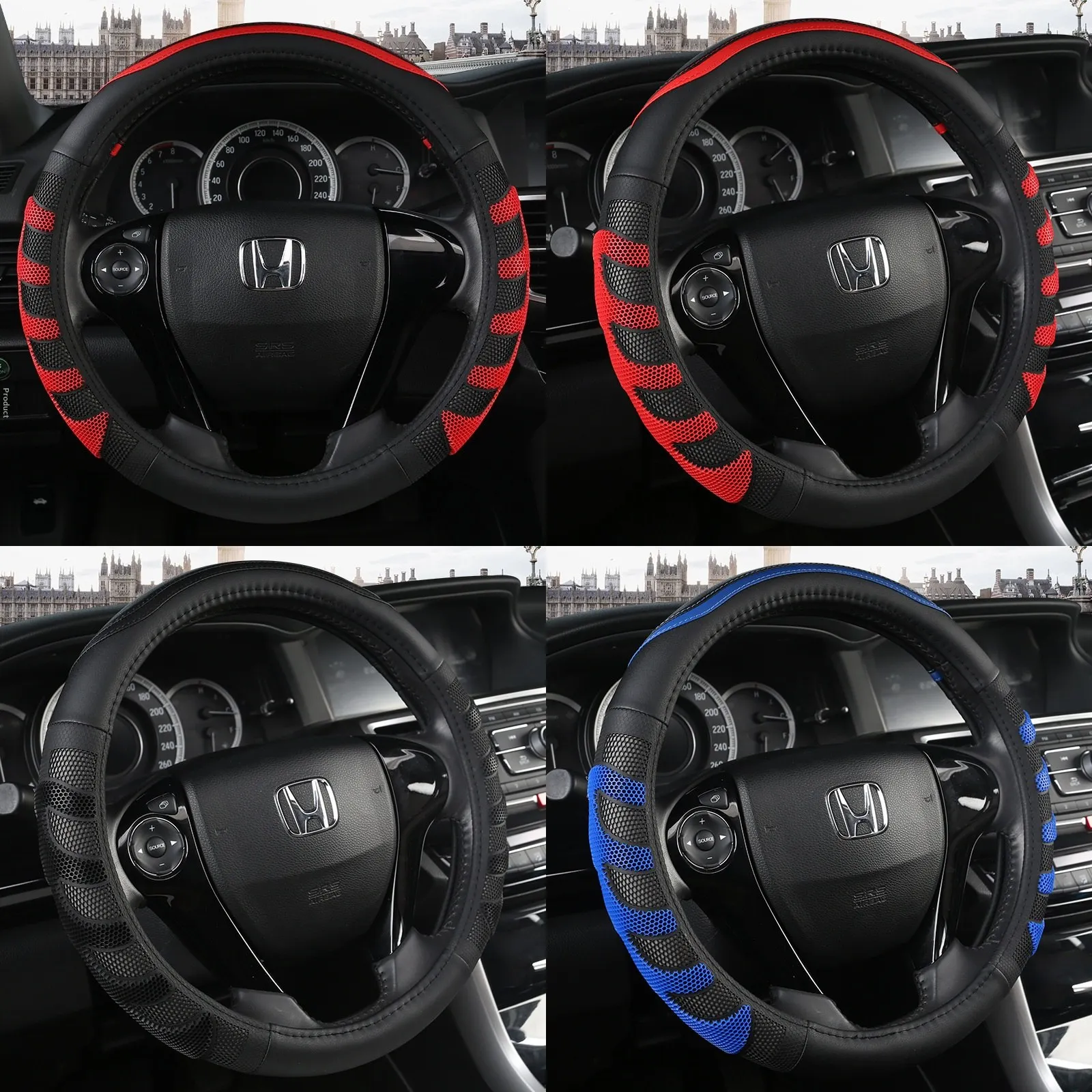 

Auto Steering Wheel Cover Universal 4 Seasons Car Interior Accessories