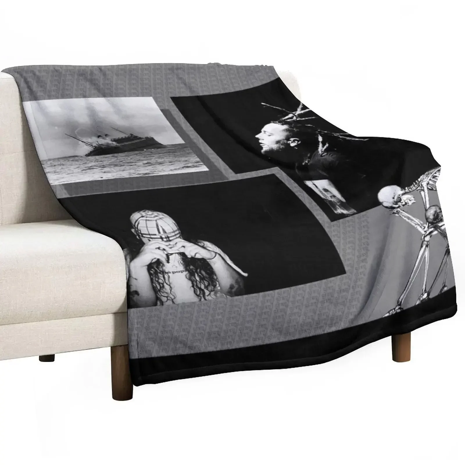 Eternal grey Throw Blanket anime Thin for sofa Shaggy Blankets