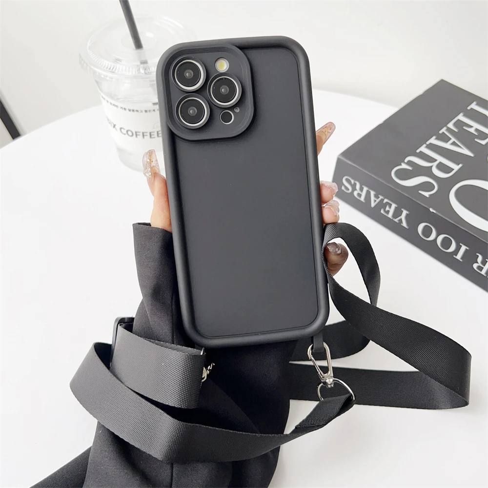 Umhängekordel-Halskettenhülle für iPhone 18 17 16 14 11 12 13 15 Pro Max Plus XS XR Stoßfeste Weiche Silikonhülle – Detail 20