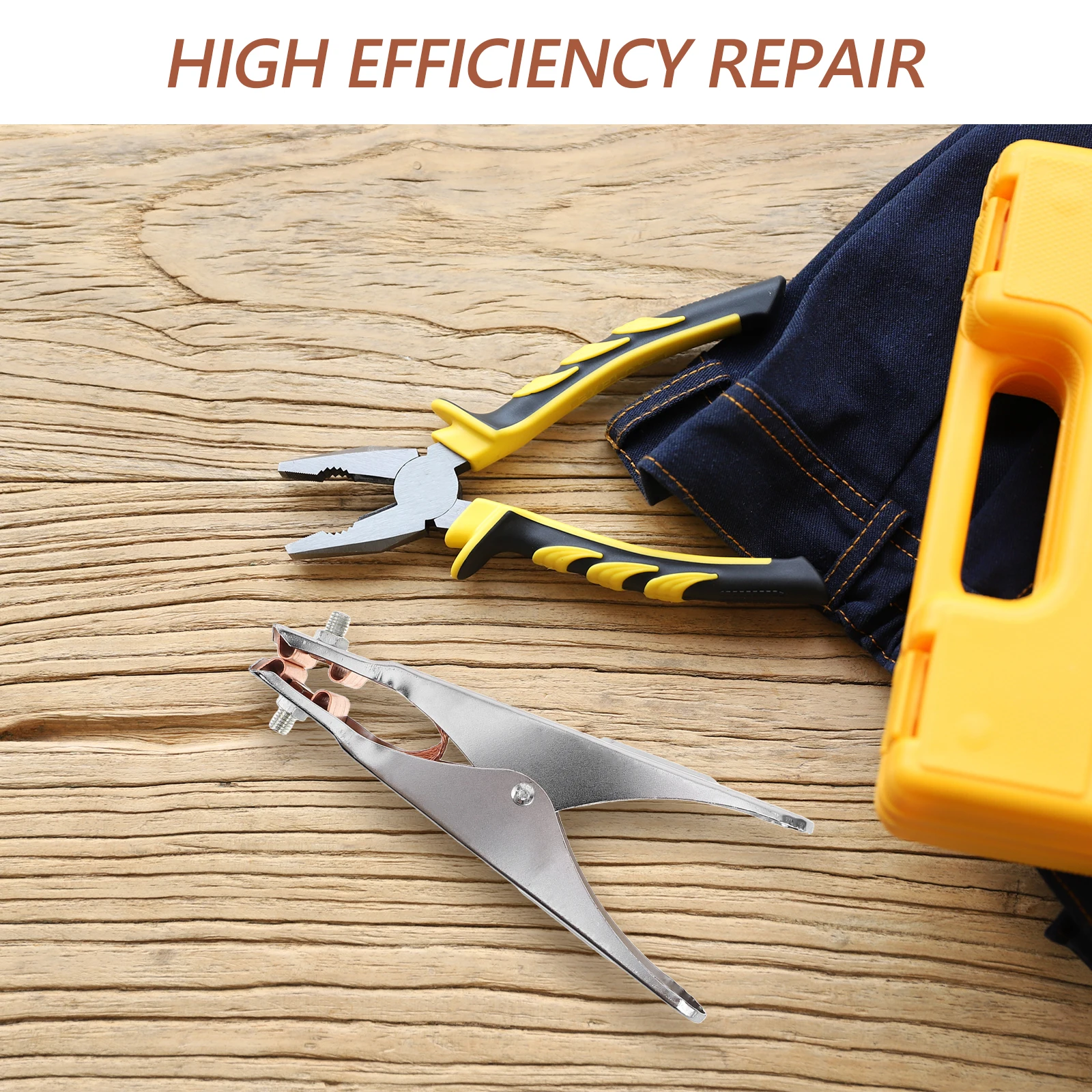 

High Efficiency Welding Ground Clamp For Automotive Sheet Durable Grounding Clip Heavy Duty Cable Clamp Precise