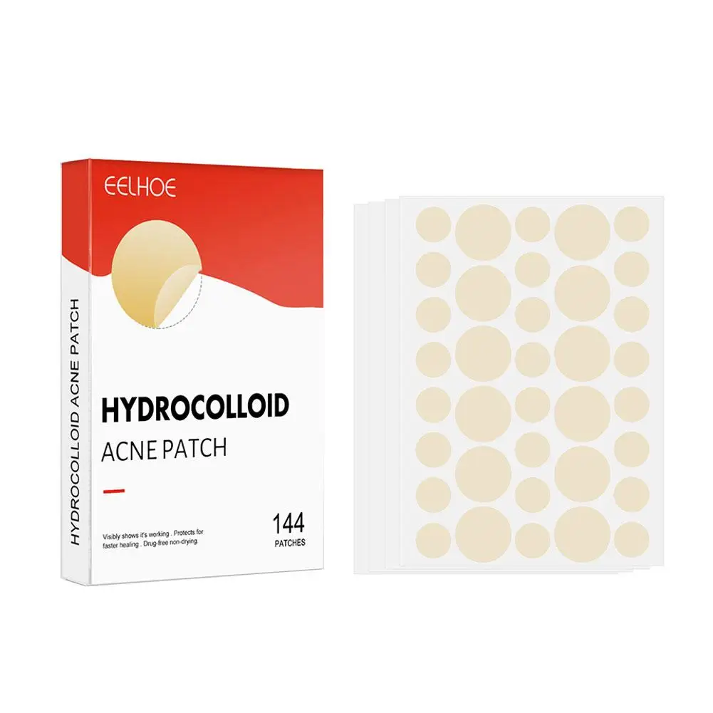 144patches Acnes Pimple Patches For Zits And Blemishes,invisible Or Colorful Spots Treatments Stickers For Face And Skin Ca I0w8