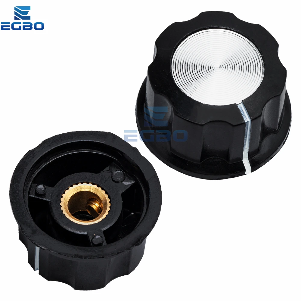 EGBO  MF-A03 RV24YN20S Potentiometer Knob Cap Inner 6.4mm Rotary Switch Bakelite Knob WH118 WX050 Potentiometer Switch