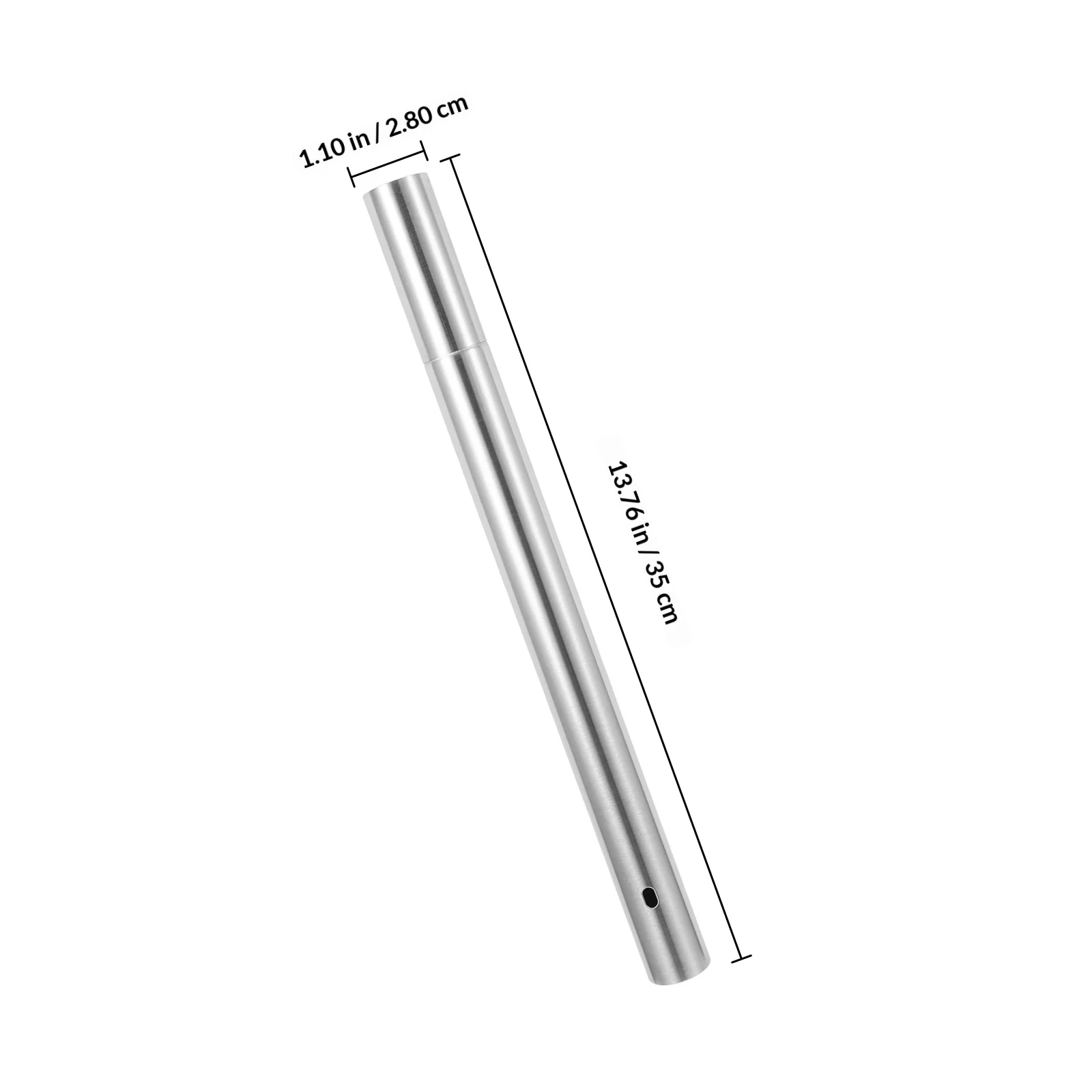 Cylindrical Metal Document Storage Tube for Birth Certificate Diploma Scroll Protection Rustproof Portable Design for Office