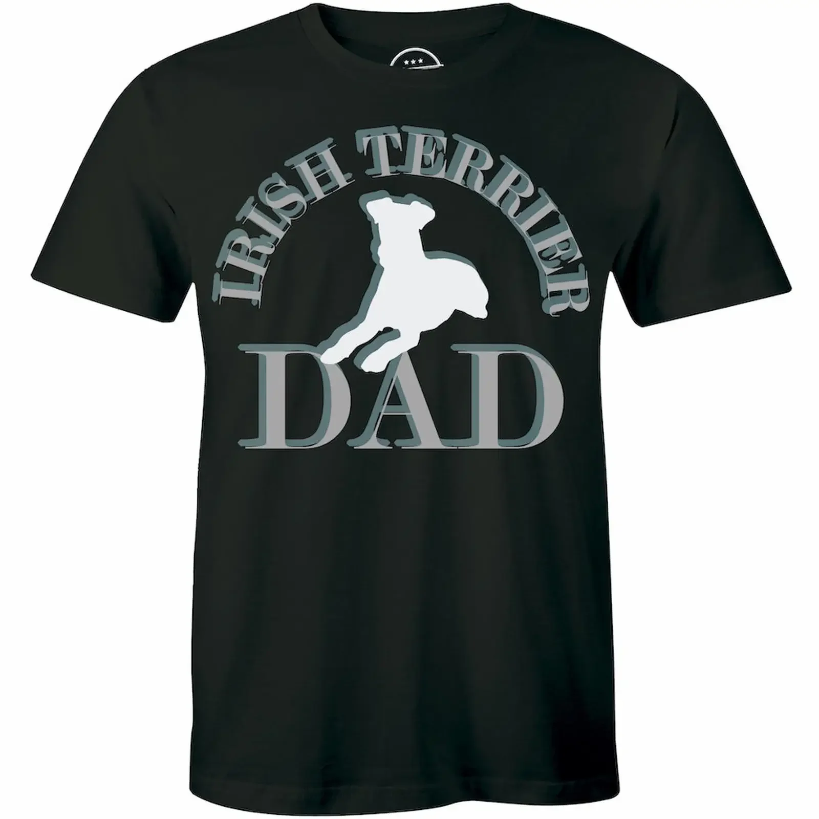 Irish Terrier Dad  Men's Best Friend Men T shirt Dog Daddy Pet Owner vintage Washed fashion Stretched Top For Everyday Wear