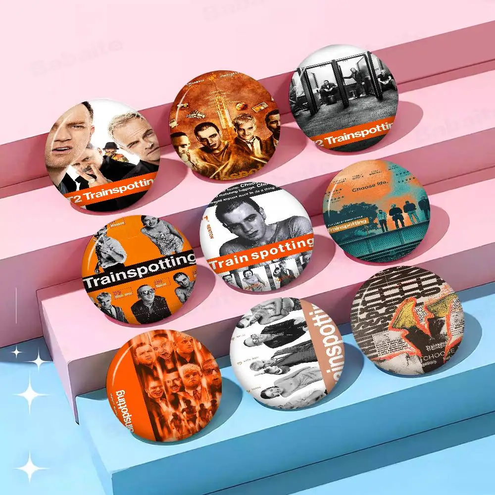 Music Band T-trainspotting Soft Button Pin Bright Printed Icon Gift For Friends Badge Collar Brooch Lapel Pin Metal