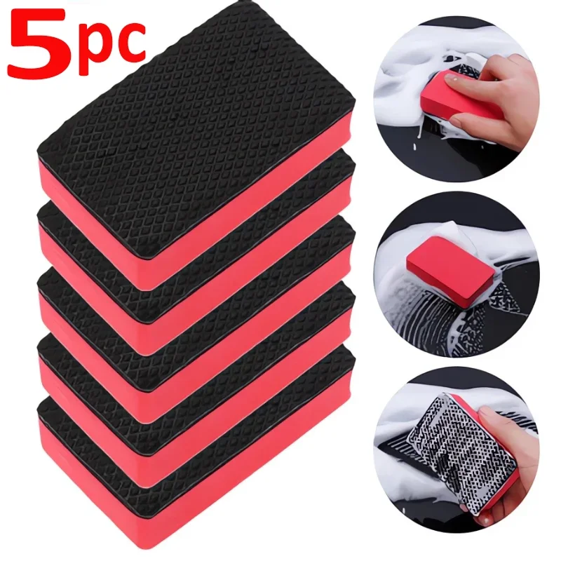 

5PCS Car Magic Clay Sponge Bar Pad Decontamination Polishing Sponges Car Detailing Tools Auto Accessories Waxing Foam Car Wash