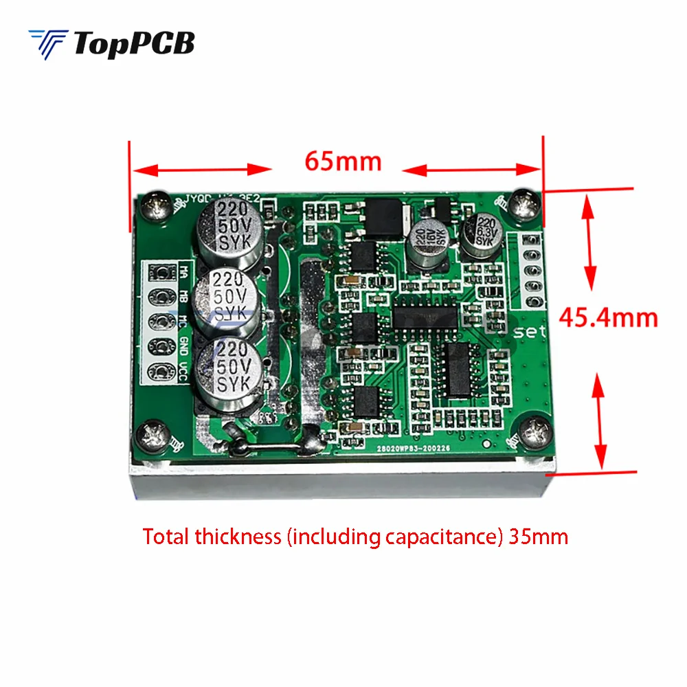 DC12-36V 500W Brushless Hall Motor Drive Board 15A Speed Control Forward and Reverse High Power Controller