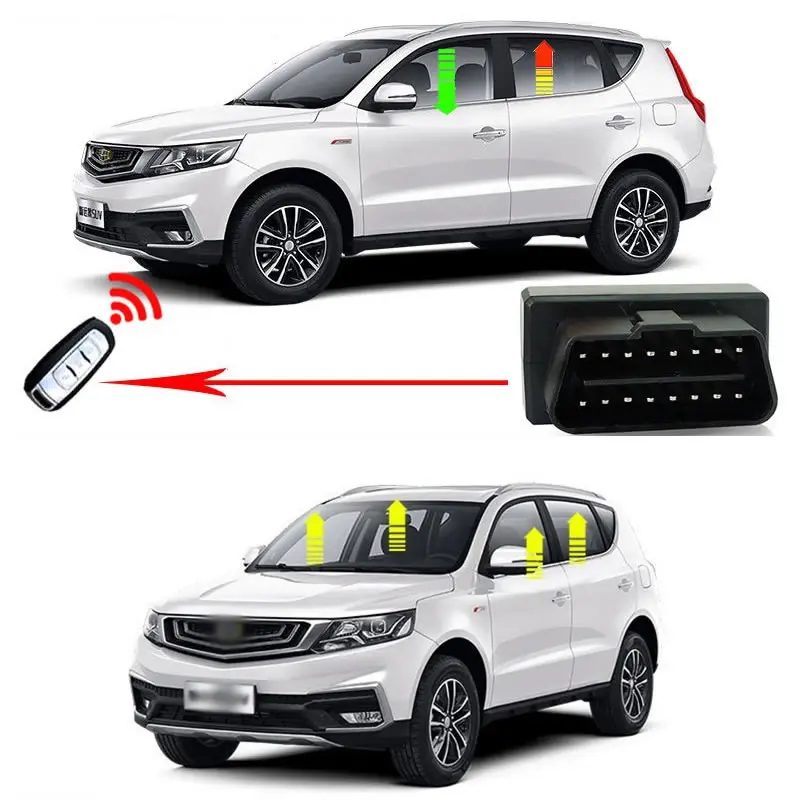 For Geely Vision X6 Auto OBD Speed Lock Car Door Close Device Automatic Locking Device Closer Open Unlock Smart