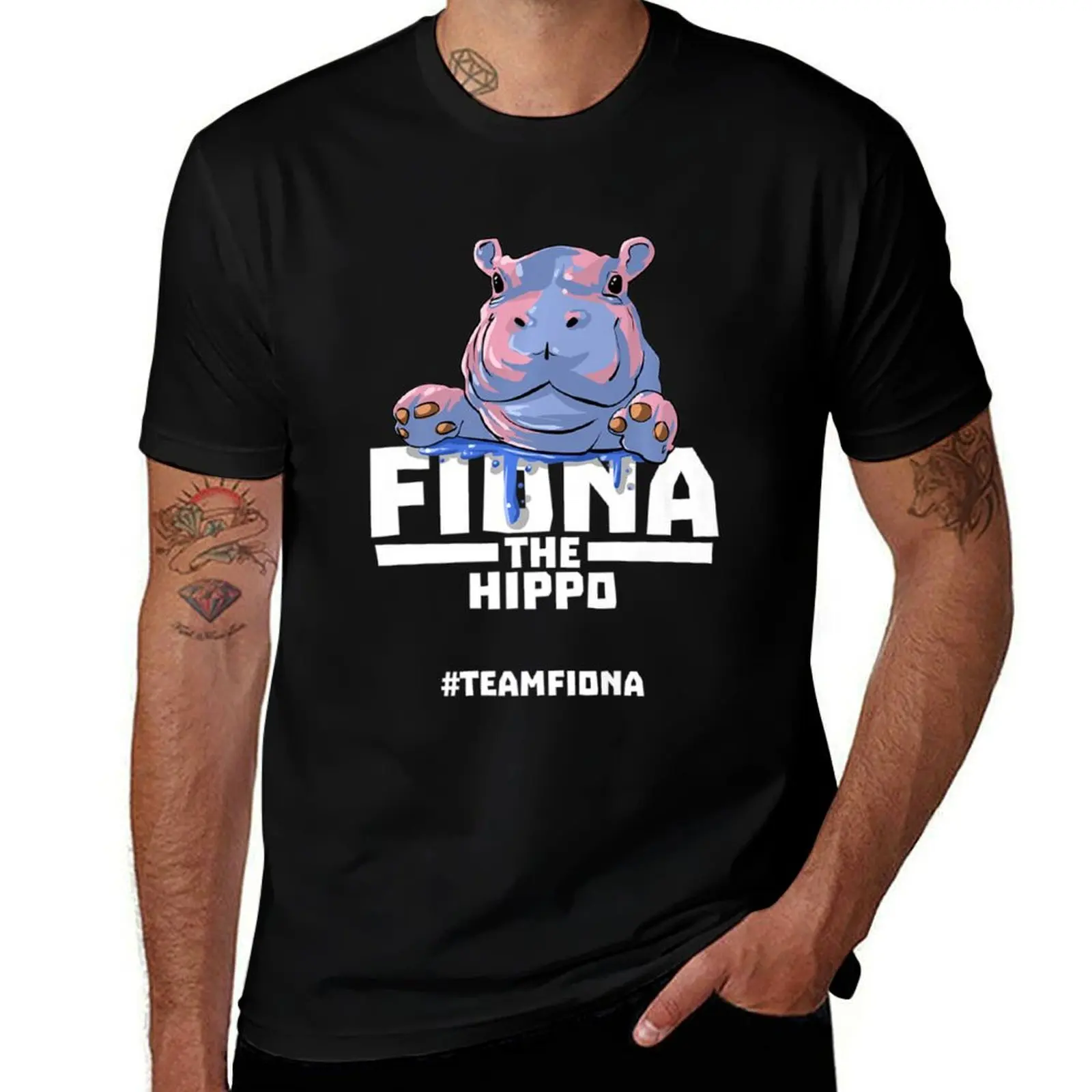 Фиона-бегемот # Футболка Teamfiona Cute Preemie, повседневный рождественский топ с короткими рукавами