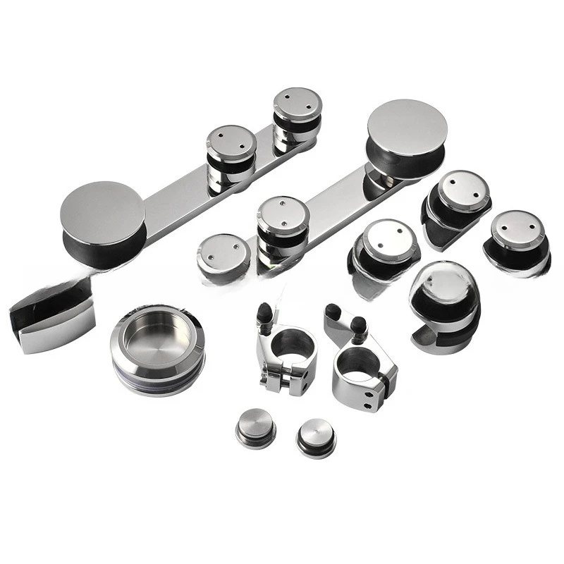 

Stainless steel sliding door wheel sliding door accessories silent hanging rail roller wardrobe pulley shower room square