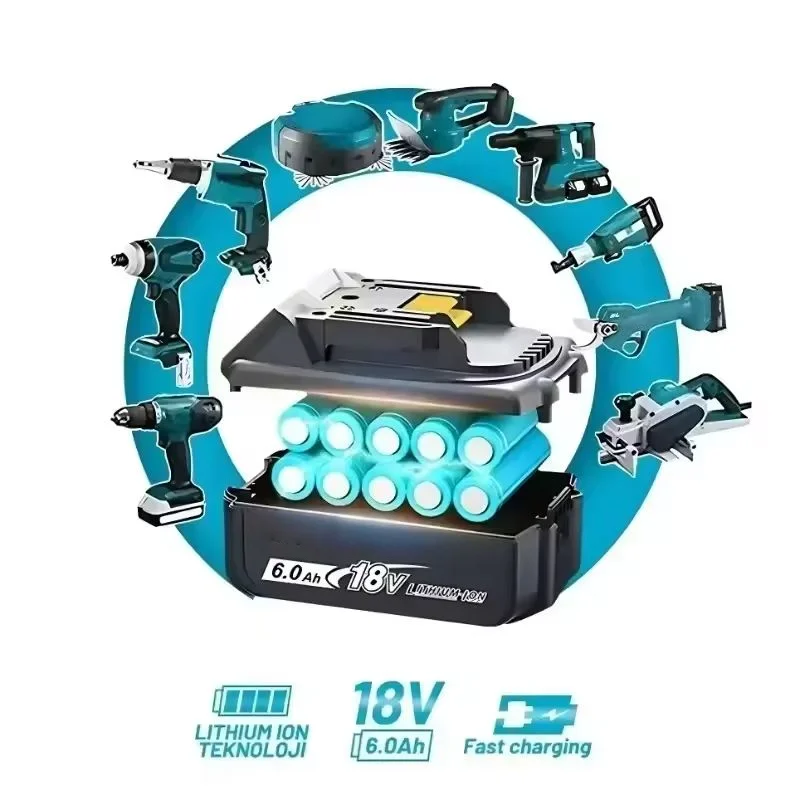 

for18V Makita Original 6AH lithium battery available BL1830b BL1840b BL1850b BL1860bl1815 Longer battery life