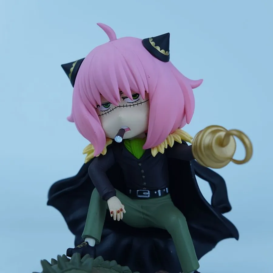 

Spy x Family Anya GK Figure Anime Peripheral Model Desktop Ornament Computer Case Decor Cute Collectible Doll Toy Gift