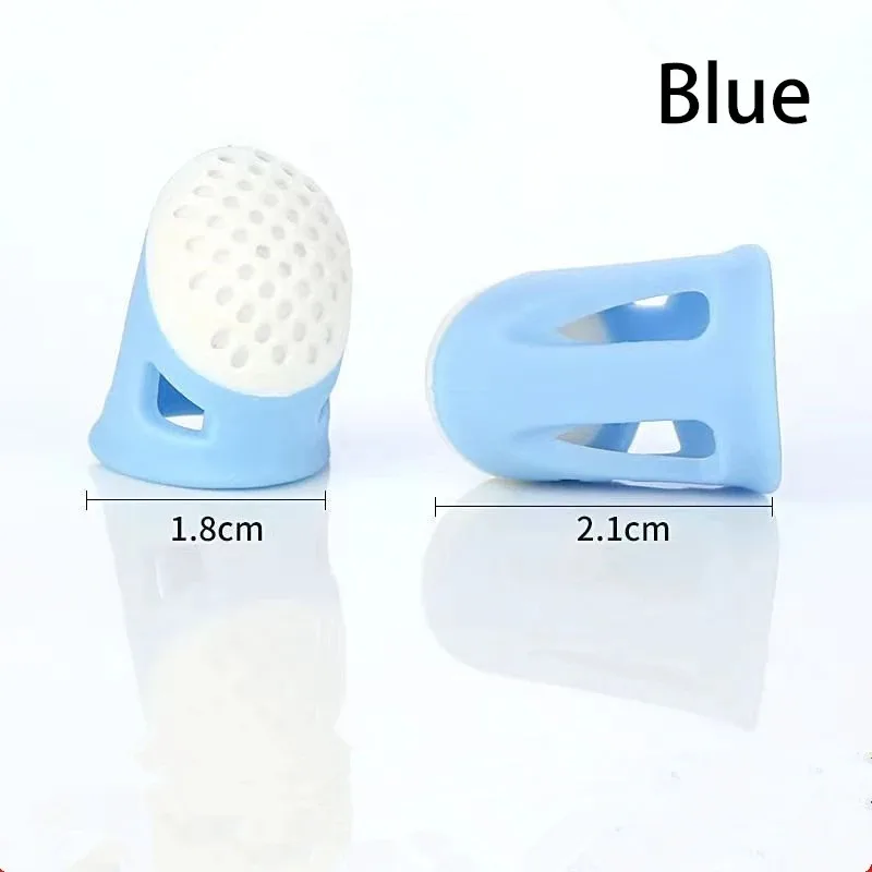 Multifunctional Silicone Thimbles Hollowed Out Breathable Protective Finger Sleeve DIY Crafts Sewing Accessories