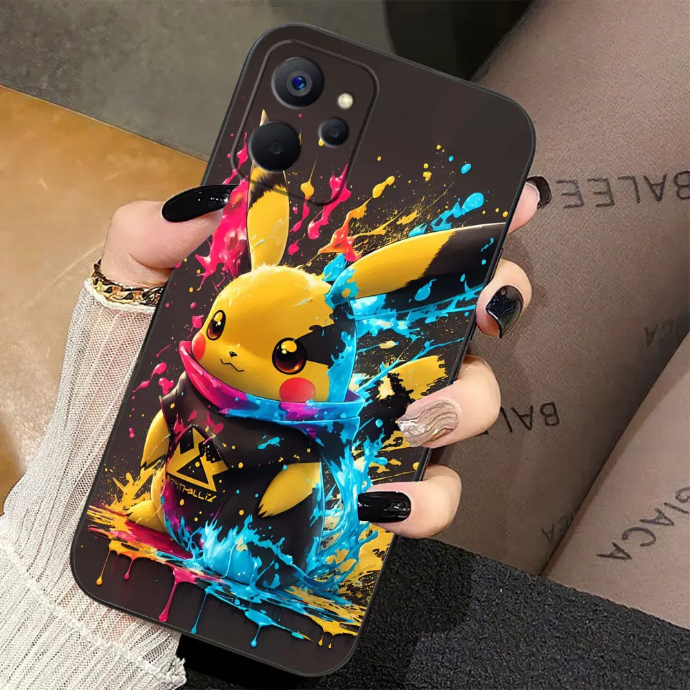 P-Pikachu ليتل ديناصور السلاحف جراب هاتف ل Realme 5 6 7 C11 C20 C30 C33 C35 C53 C55 C63 C65 C71 C75 GT NEO 2 NARZO 50 #1