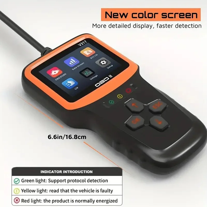 v317  v309 v519 OBD2 Scanner  Auto Engine System Diagnostic Lifetime Free Automotive DTC Lookup Code Reader Car Diagnostic Tool