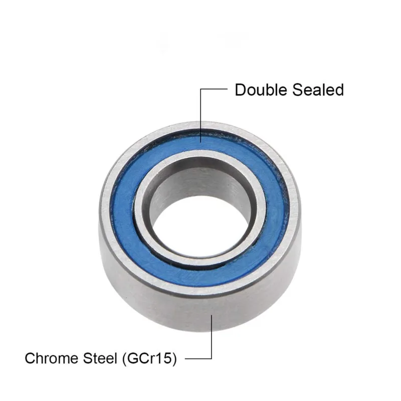 10/50PCS MR105 RS Bearing MR105-2RS Blue Bearing ABEC-5 5x10x4mm Miniature MR105RS Ball Bearings Double Sealed Bearing
