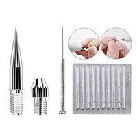 Agujas de pluma de Plasma para eliminación de tatuajes corporales, 100 y 200 piezas, para el cuidado de la piel, aguja dedicada de repuesto