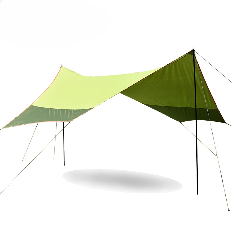 Outdoor supplies coated with silver, sunshade, sun protection, rain protection, beach camping equipment, portable