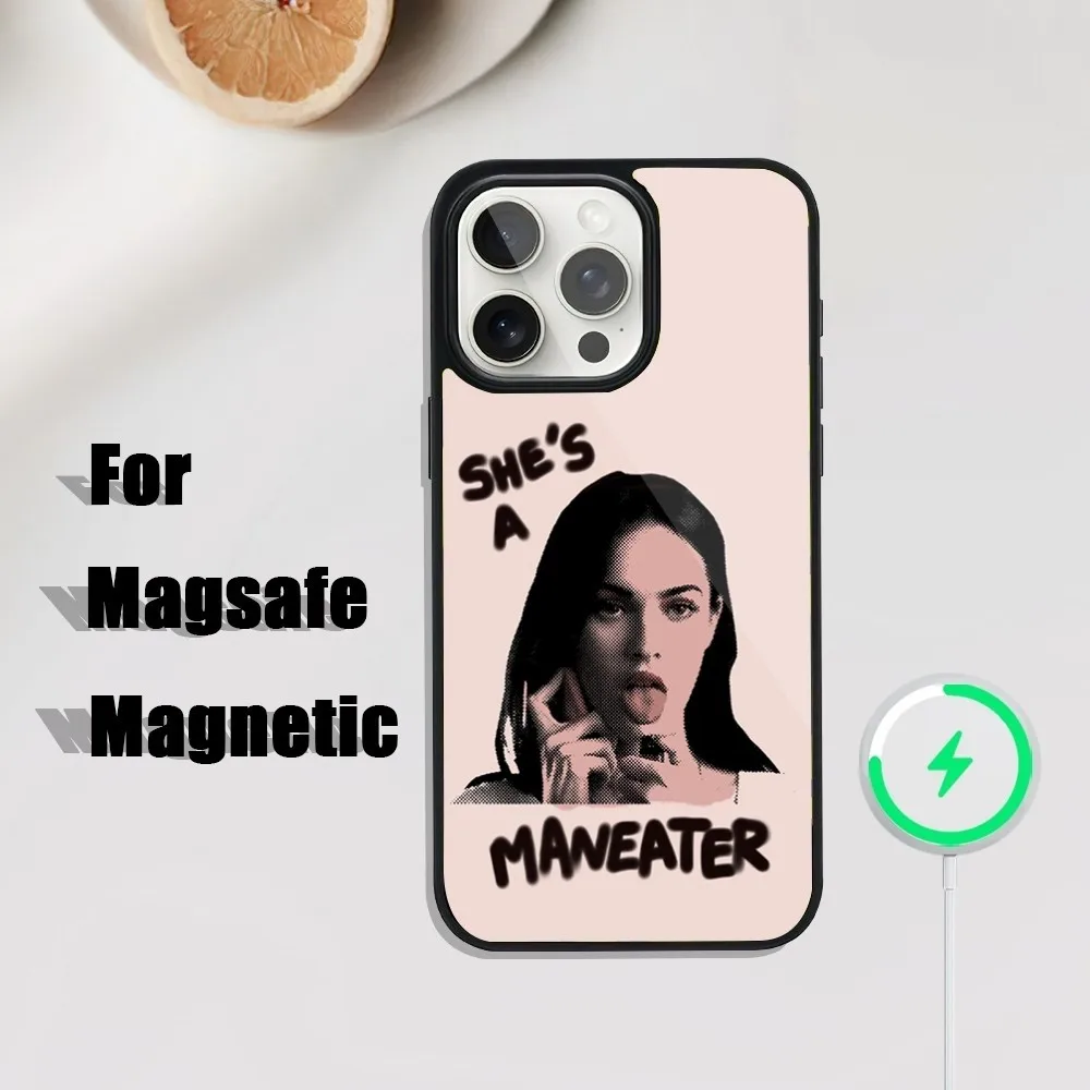 2000s Megan Fox Phone Case For iPhone 16,15,14,13,12,11,Plus,Pro,Max Mini Magsafe Magnetic Wireless Charging