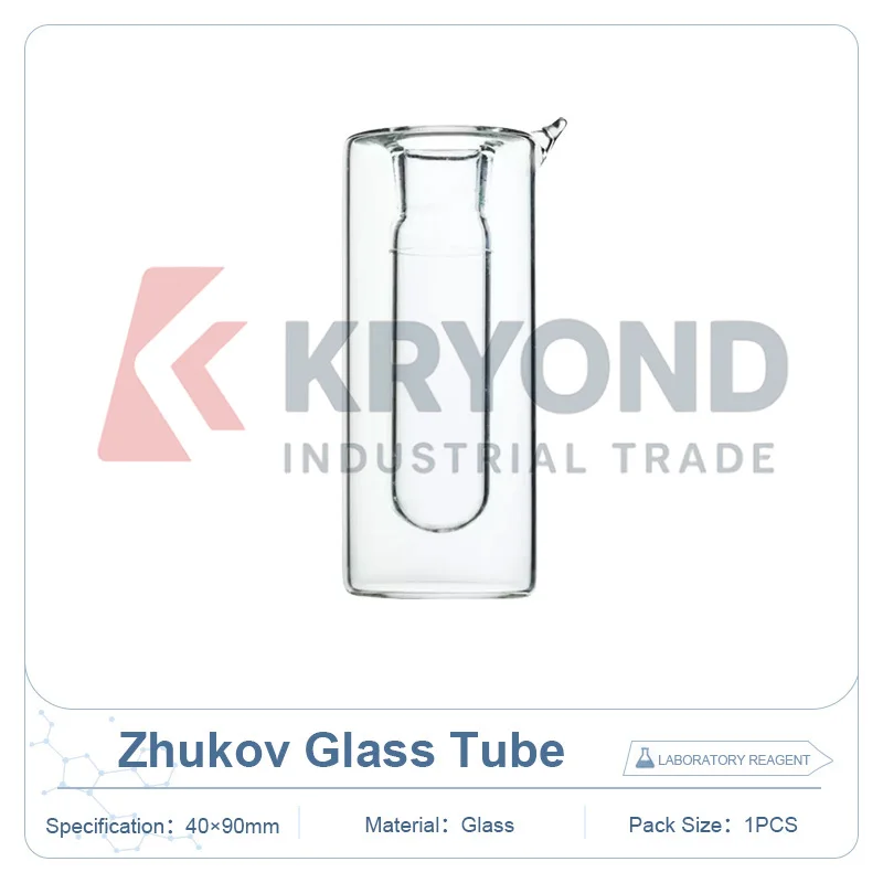 Zhukov Crystallization Point Tube 40mm Diameter 90mm Height Glass Paraffin Melting Determination Laboratory Apparatus Sample Set