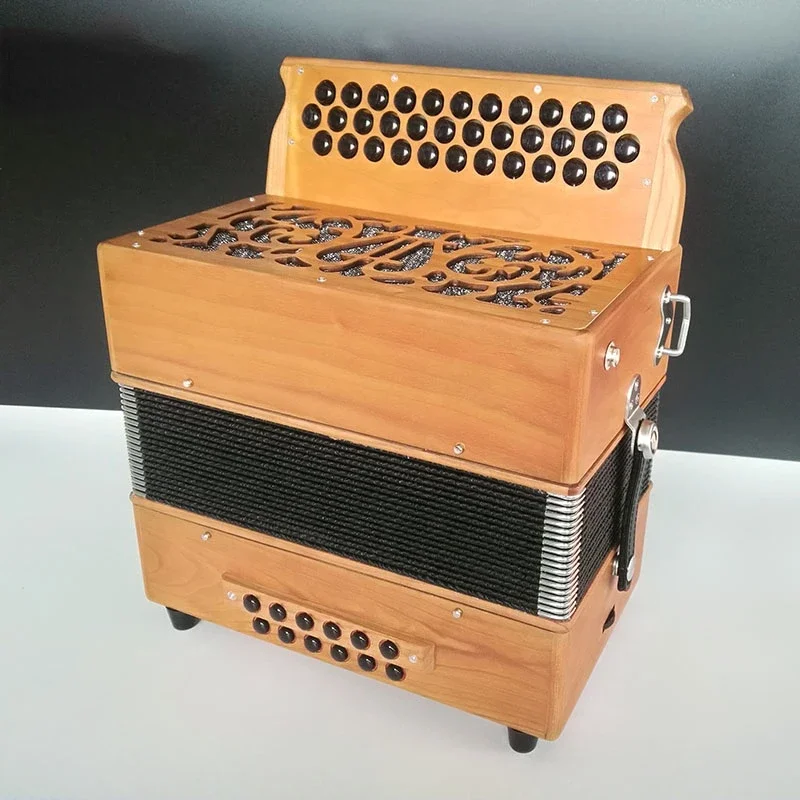 High Grade 34K12B Diatonic Wood Accordion Instruments