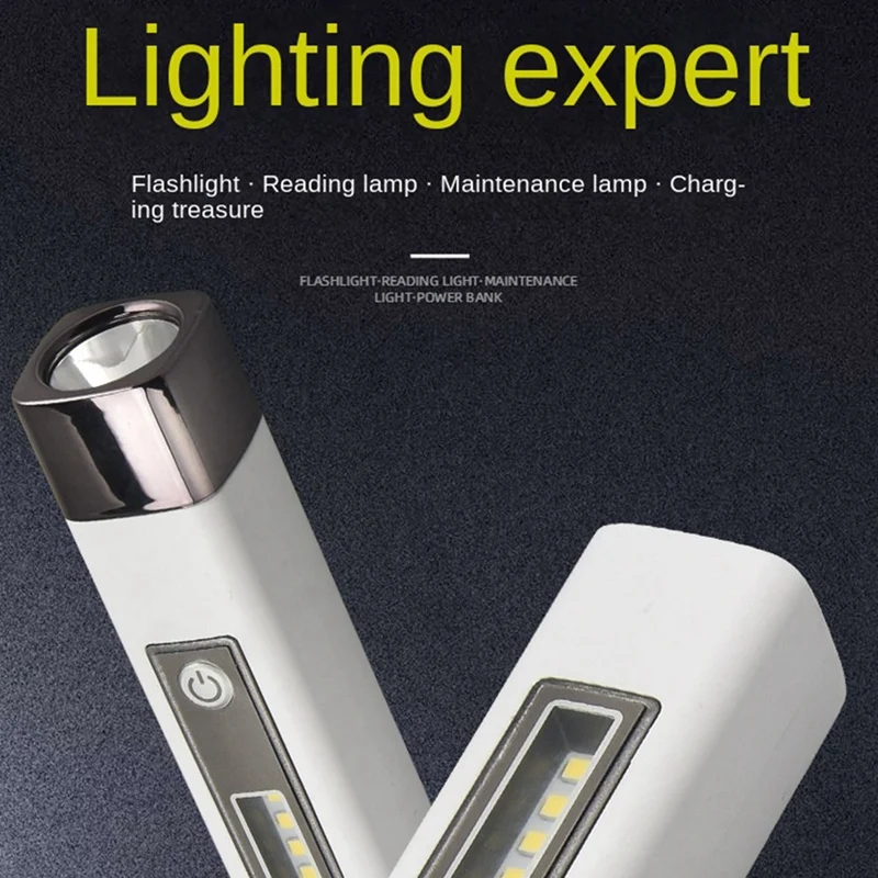 Mini Flashlight Multi-Function Strong Light Flashlight Emergency Power Bank Flashlight Usb Charging Portable Lighting