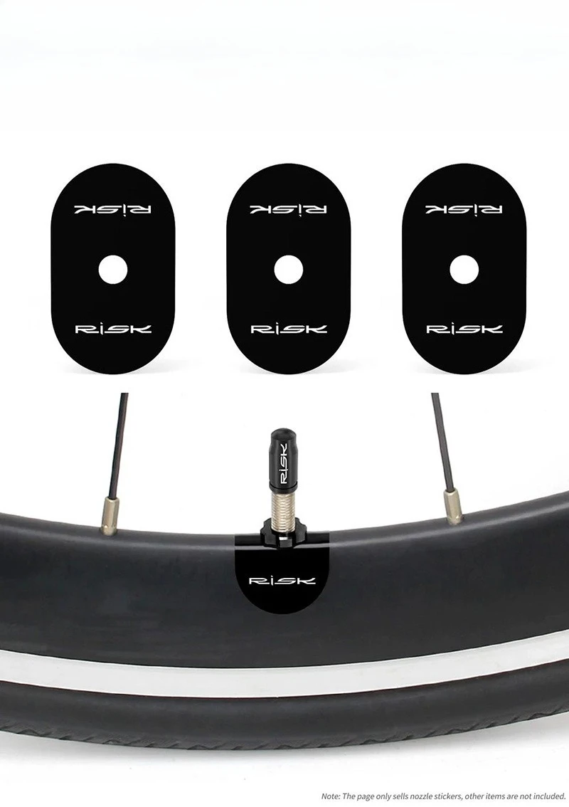 

1Pair Bicycle Presta Valve Rim Stickers, Tire Valve Protector Pads for Cycling