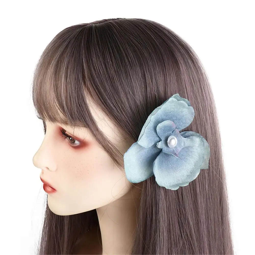 Jepit Rambut Kupu-kupu Bunga Kain, Jepit Rambut Anggrek Mutiara, Jepit Rambut Gaya Bohemian, Jepit Rambut Duckbill, Jepit Rambut Anak Perempuan, Jepit Rambut Pantai