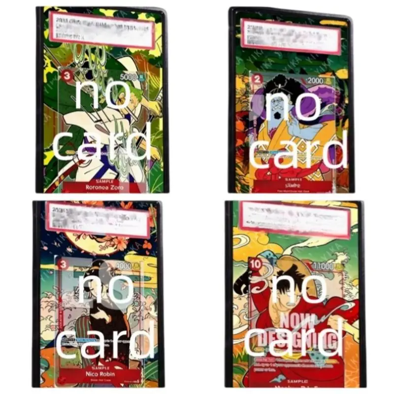 OP Ukiyo Style Sanji Tony Chopper Jinbe Magnetic Expand Card Protective Cover Cute Cartoon Anime Classics Game Collection