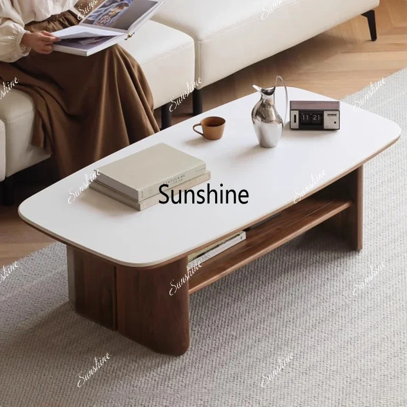 

Wood Coffee Table Standing Modern Minimalist Aesthetic Antique Coffee Table Bedroom Kaffee Tische Living Room FurnitureTJ