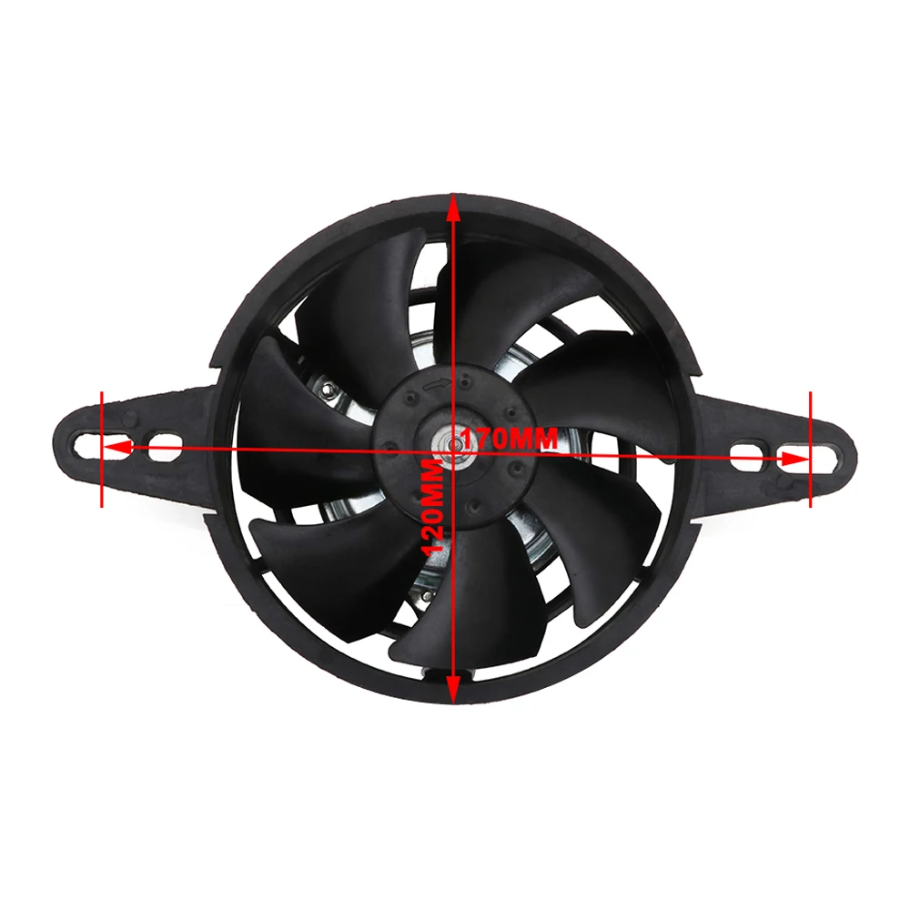 Motorcycle Electric Radiator Fan 4 Inches  12V Motor Universal for 50-250cc Dirt Pit Bike ATV UTV Motocross accessories