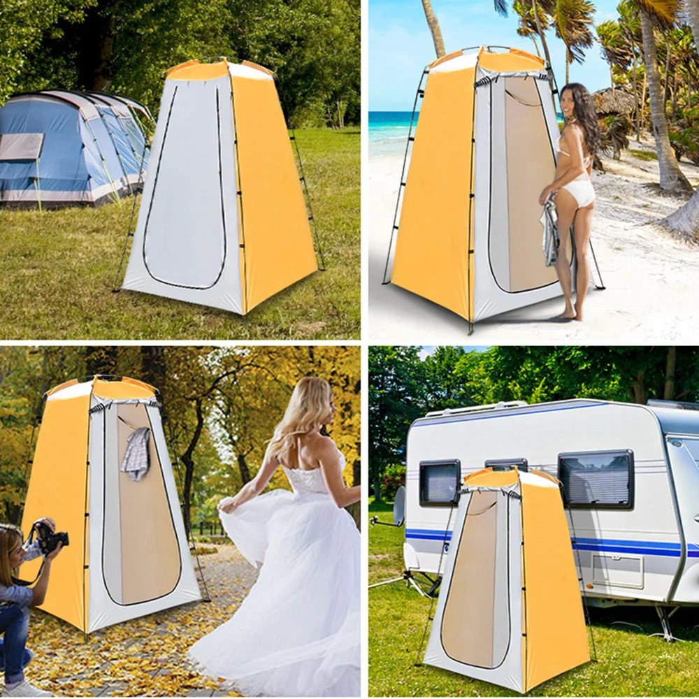 Portable Privacy Shower Tent Outdoor Waterproof Changing Room Shelter for Camping Hiking Folding Beach Toilet Shower Bathroom