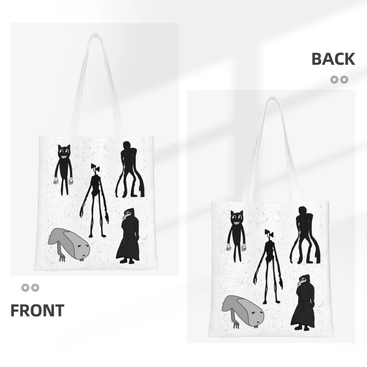 Siren Head, Breaking News, Witch Dr, Bridge Worm Shopping Bags Girls Canvas The Tote Bag Reusable Shoulder Tote Travel Handbag