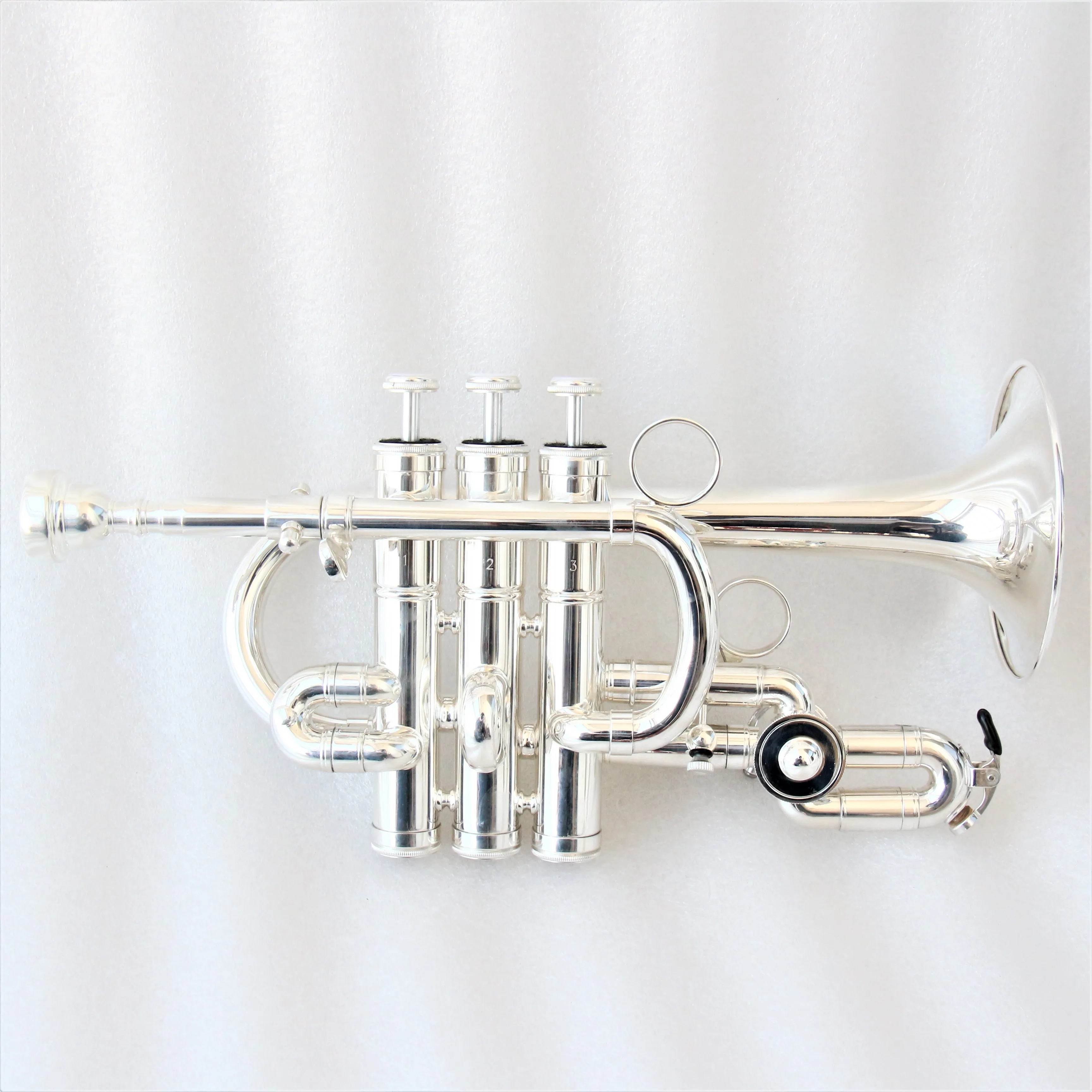 

Wholesale trumpet professional good price economical trumpet instrument silver plated Bb/A piccolo trumpet